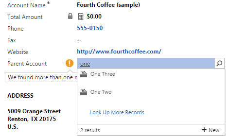 Dynamics CRM form, Auto Resolve CTRL + K multiple matches found, select the correct record - by Rami Mounla